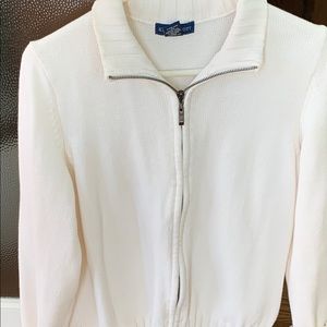 Karen Scott xl white cardigan